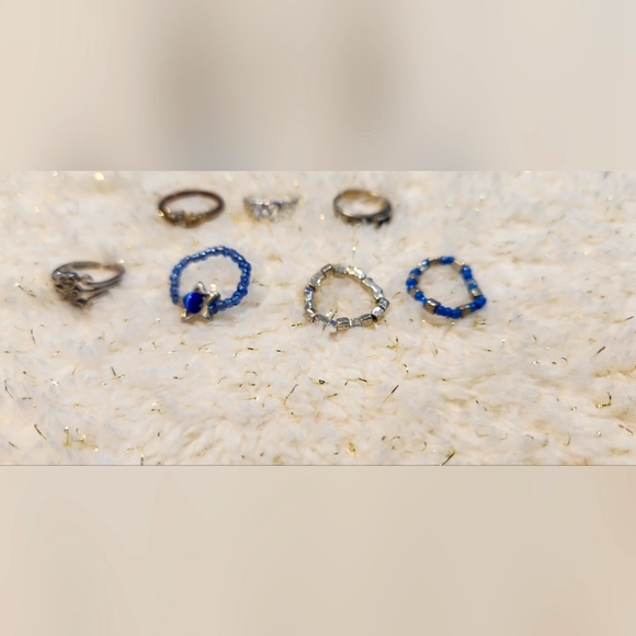 Toe Rings set of Seven - Picture 1 of 7